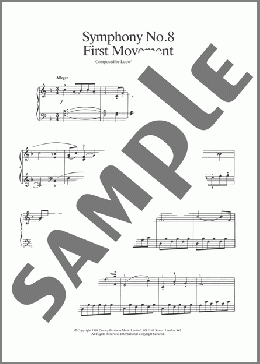 First Movement (from Symphony No. 8 In F Major, Op. 93)(Ludwig Van Beethoven) 楽譜 ピアノ（ソロ） ダウンロード