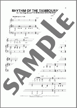 Rhythm Of The Tambourine (from The Hunchback Of Notre Dame: A New Musical)(Alan Menken/Stephen Schwartz) 楽譜 ピアノ & ボーカル ダウンロード