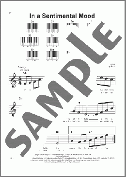 In A Sentimental Mood(Duke Ellington) 楽譜 ピアノ（ソロ） ダウンロード