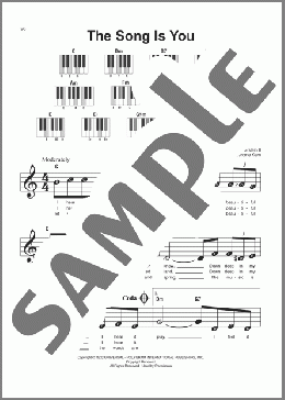 The Song Is You(Jerome Kern/Oscar Hammerstein II) 楽譜 ピアノ（ソロ） ダウンロード