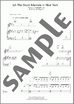 Ich War Noch Niemals In New York(Udo Jurgens) 楽譜 その他 ダウンロード