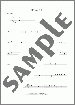 Roxanne(The Police) 楽譜 トロンボーン（ソロ） ダウンロード