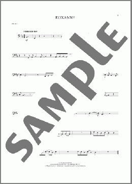 Roxanne(The Police) 楽譜 チェロ ダウンロード