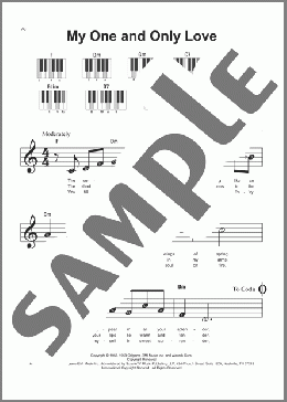 My One And Only Love(Robert Mellin) 楽譜 ピアノ（ソロ） ダウンロード