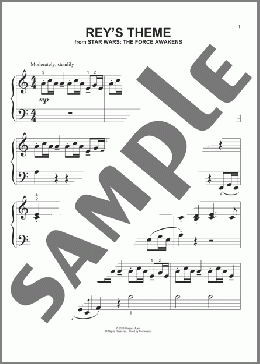 Rey's Theme(John Williams) 楽譜 ピアノ（ソロ） ダウンロード