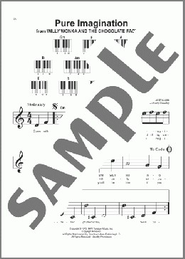 Pure Imagination(Anthony Newley/Leslie Bricusse) 楽譜 ピアノ（ソロ） ダウンロード