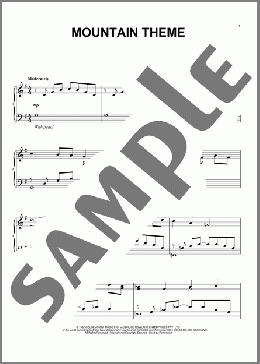 Mountain Theme(Bruce Rowland/The Man From Snowy River (Movie)) 楽譜 ピアノ（ソロ） ダウンロード