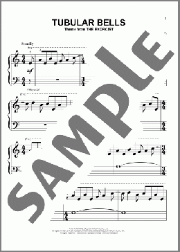 Tubular Bells(Mike Oldfield) 楽譜 ピアノ（ソロ） ダウンロード