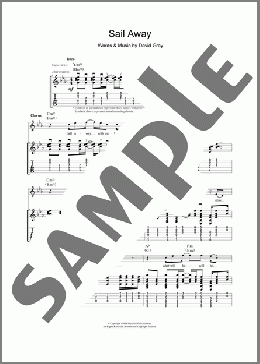 Sail Away(David Gray) 楽譜 ギター（ソロ） ダウンロード