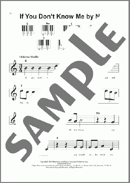 If You Don't Know Me By Now(Harold Melvin & The Blue Notes) 楽譜 ピアノ（ソロ） ダウンロード