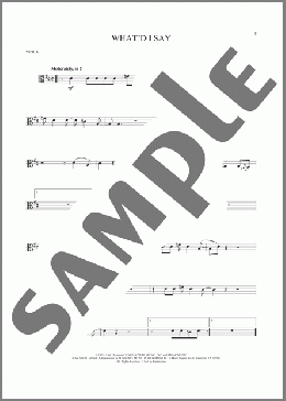 What'd I Say(Ray Charles) 楽譜 その他 ダウンロード