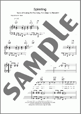 Spiralling(Keane) 楽譜 その他 ダウンロード