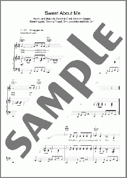Sweet About Me(Gabriella Cilmi) 楽譜 その他 ダウンロード
