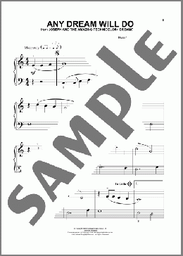 Any Dream Will Do(Andrew Lloyd Webber/Joseph And The Amazing Technicolor Dreamcoat (Musical)) 楽譜 その他 ダウンロード