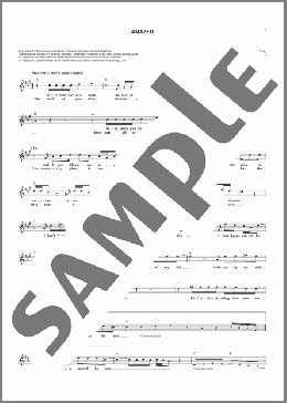 Amazed(Lonestar) 楽譜 その他 ダウンロード