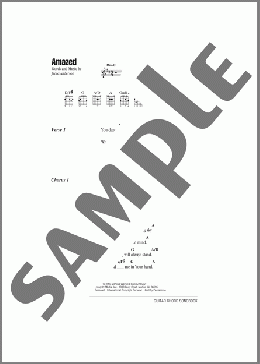 Amazed(Phillips, Craig & Dean) 楽譜 ギター（コード） ダウンロード