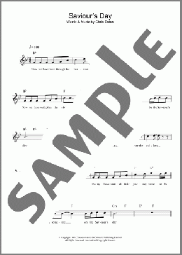 Saviour's Day(Cliff Richard) 楽譜 その他 ダウンロード