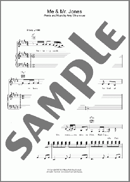 Me And Mr. Jones(Amy Winehouse) 楽譜 その他 ダウンロード