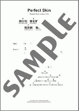 Perfect Skin(Lloyd Cole) 楽譜 ピアノ（歌詞 & コード） ダウンロード