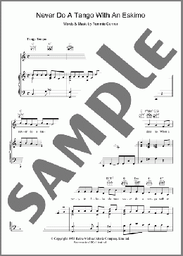 Never Do A Tango With An Eskimo(Tommie Connor) 楽譜 その他 ダウンロード