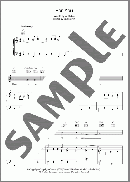 For You(Joe Burke) 楽譜 その他 ダウンロード
