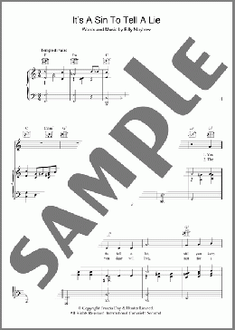 It's A Sin To Tell A Lie(Billy Mayhew) 楽譜 その他 ダウンロード