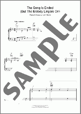 The Song Is Ended (But The Melody Lingers On)(Irving Berlin) 楽譜 その他 ダウンロード