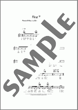 First Time(Beverley Knight) 楽譜 その他 ダウンロード