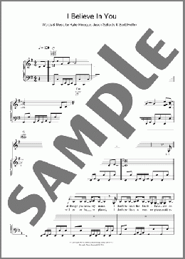 I Believe In You(Kylie Minogue) 楽譜 その他 ダウンロード