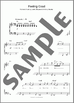 Feeling Good(Nina Simone) 楽譜 ピアノ（ソロ） ダウンロード