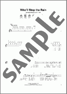 Who'll Stop The Rain(Creedence Clearwater Revival) 楽譜 メロディ ダウンロード