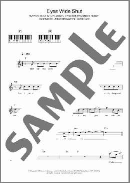 Eyes Wide Shut(JLS) 楽譜 ピアノ（歌詞 & コード） ダウンロード
