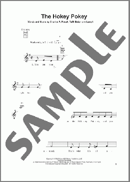 The Hokey Pokey(Richard Thompson) 楽譜 ウクレレ（弾き語り） ダウンロード
