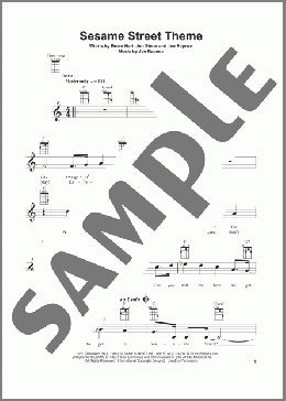 Sesame Street Theme(Joe Raposo) 楽譜 ウクレレ（弾き語り） ダウンロード