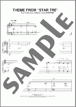 Theme From Star Trek(R)(Gene Roddenberry) 楽譜 ピアノ（ソロ） ダウンロード