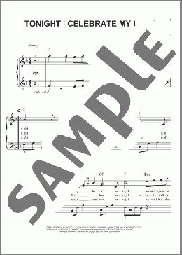 Tonight, I Celebrate My Love(Roberta Flack) 楽譜 ピアノ（ソロ） ダウンロード