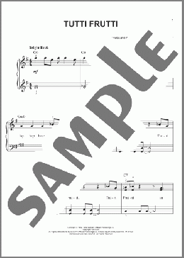 Tutti Frutti(Little Richard) 楽譜 ピアノ（ソロ） ダウンロード