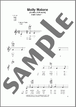 Molly Malone (Cockles & Mussels)(Irish Folksong) 楽譜 ウクレレ（弾き語り） ダウンロード