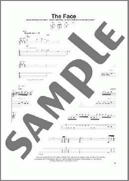 The Face(Kings Of Leon) 楽譜 ギター（ソロ） ダウンロード