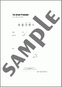 The Great Pretender(The Platters) 楽譜 ギター（コード） ダウンロード