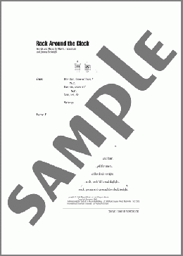 Rock Around The Clock(Bill Haley & His Comets) 楽譜 ギター（コード） ダウンロード