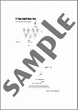 If You Could Only See(Tonic) 楽譜 ギター（コード） ダウンロード