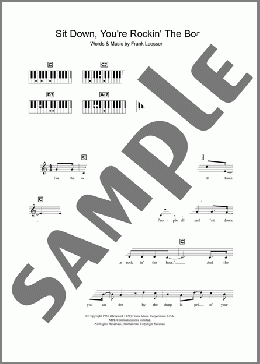 Sit Down You're Rockin' The Boat(Frank Loesser) 楽譜 ピアノ（歌詞 & コード） ダウンロード