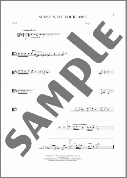 Sunshine Of Your Love(Cream) 楽譜 その他 ダウンロード