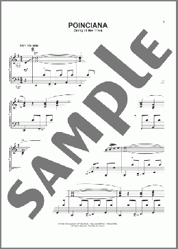 Poinciana (Song Of The Tree)(Nat Simon/Buddy Bernier) 楽譜 その他 ダウンロード