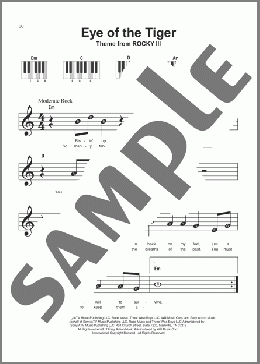 Eye Of The Tiger(Survivor) 楽譜 ピアノ（ソロ） ダウンロード