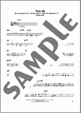 Tune Up(Miles Davis/Sonny Rollins) 楽譜 テナーサックス（ソロ） ダウンロード
