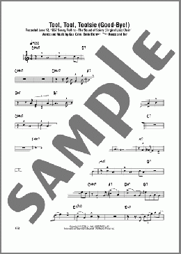 Toot, Toot, Tootsie! (Good-bye!)(Sonny Rollins/Ted Fiorito) 楽譜 テナーサックス（ソロ） ダウンロード