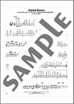 Mambo Bounce(Sonny Rollins) 楽譜 テナーサックス（ソロ） ダウンロード