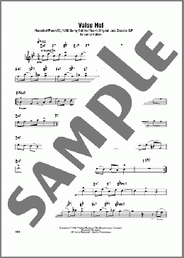 Valse Hot(Sonny Rollins) 楽譜 テナーサックス（ソロ） ダウンロード